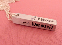 Harry Potter - The Marauders - A Hand Stamped Aluminum Bar Necklace