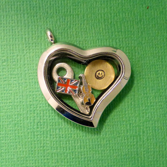 Sherlock Inspired - 221B Baker St. - A Floating Locket / Memory Locket / Living Locket