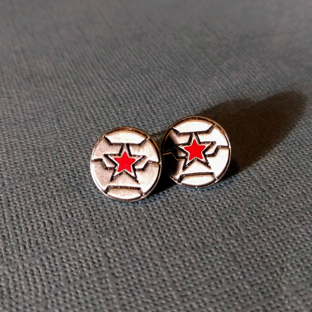 Marvel Inspired - The Winter Soldier - Stud Earrings