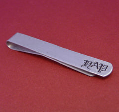 Custom Hand Stamped Aluminum Tie Bar