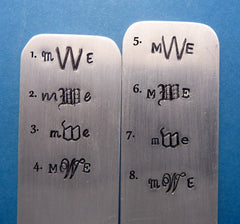 Custom Hand Stamped Monogrammed Money Clip
