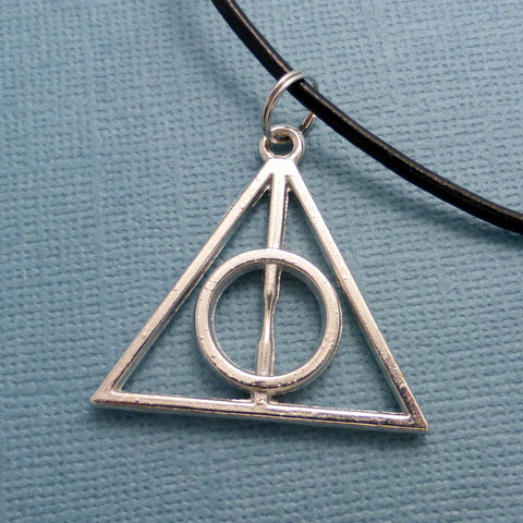 Harry Potter Inspired - Deathly Hallows Necklace or Keychain