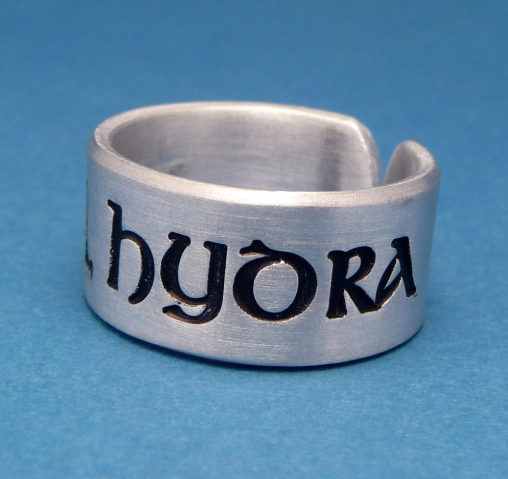 Marvel Inspired - Hail Hydra - A Hand Stamped Aluminum Ring