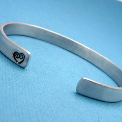 Howl's Moving Castle Inspired - Howl Ate My Heart - A Hand Stamped Bracelet in Aluminum or Sterling Silver
