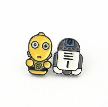 Star Wars Inspired - C-3PO & R2-D2 Earrings